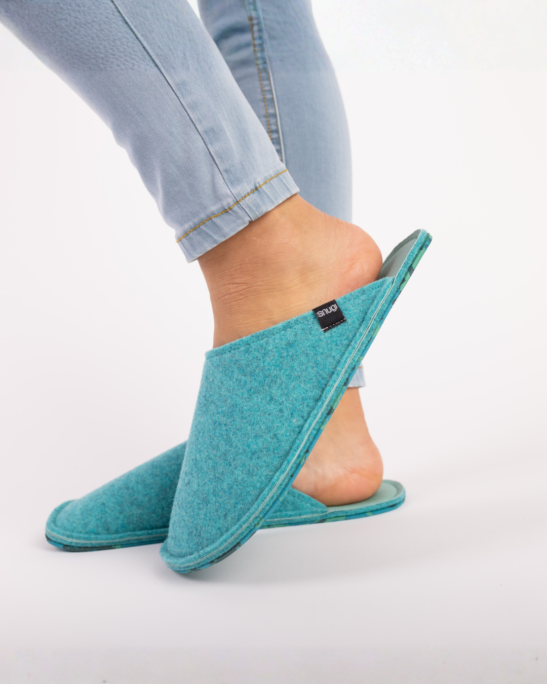Zapatillas de fieltro para mujer Green