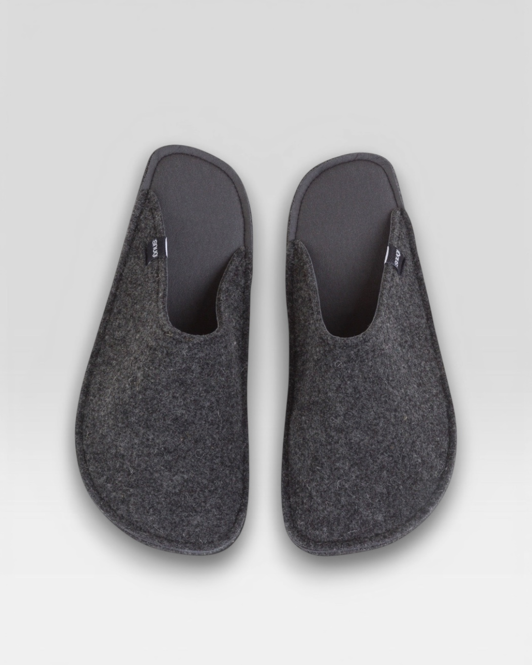 Zapatillas de fieltro para mujer gris oscuro