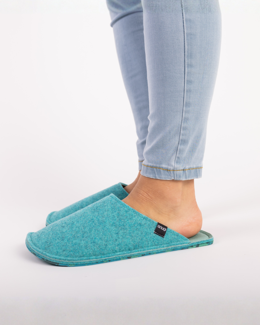 Zapatillas de fieltro para mujer Green