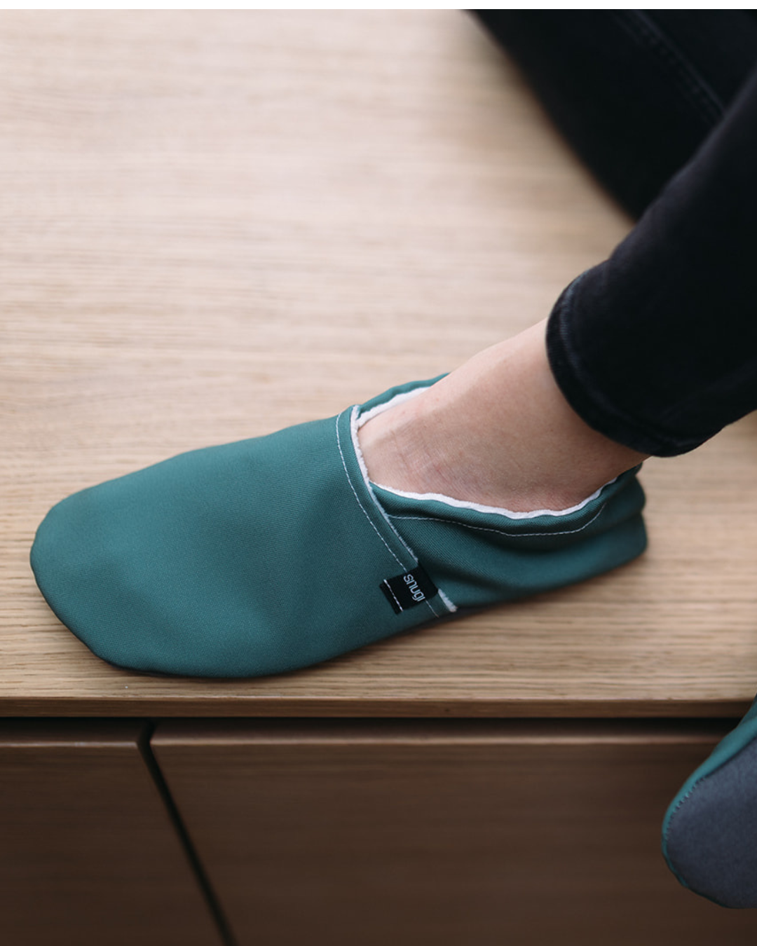 Zapatillas barefoot para mujer verde oliva